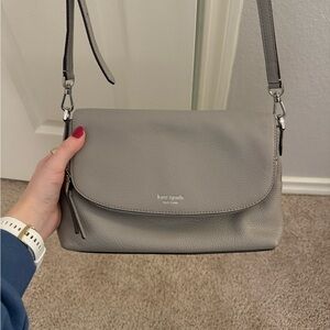 Kate Spade Elegant Gray Crossbody Bag